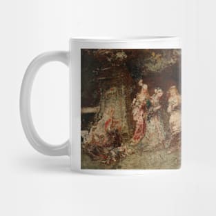 Garden Scene by Adolphe Monticelli Mug